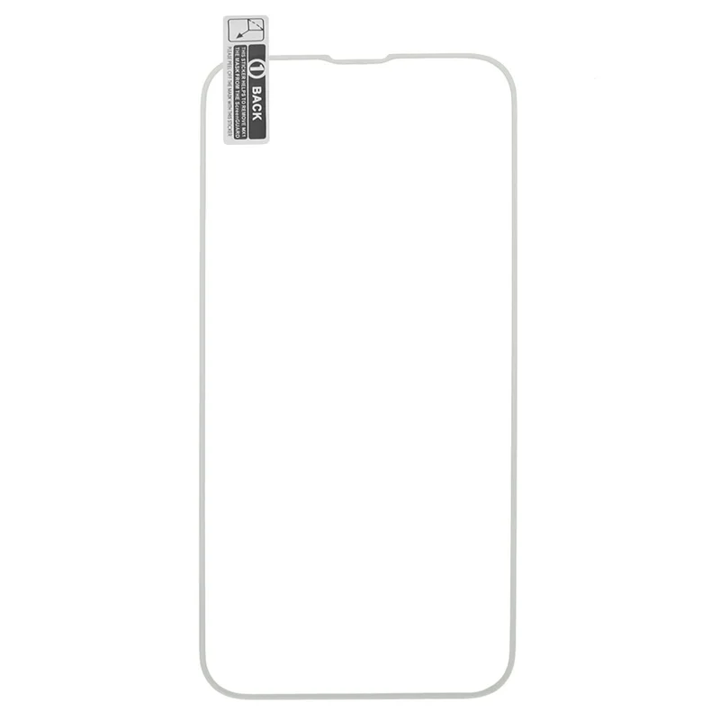 For iPhone 12 mini Luminous Edge Phone Screen Protector Medium Alumina Tempered Glass Anti-Scratch Screen Film - White