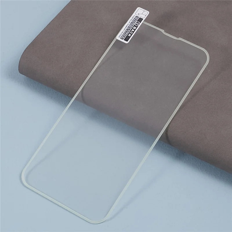 For iPhone 12 mini Luminous Edge Phone Screen Protector Medium Alumina Tempered Glass Anti-Scratch Screen Film - White