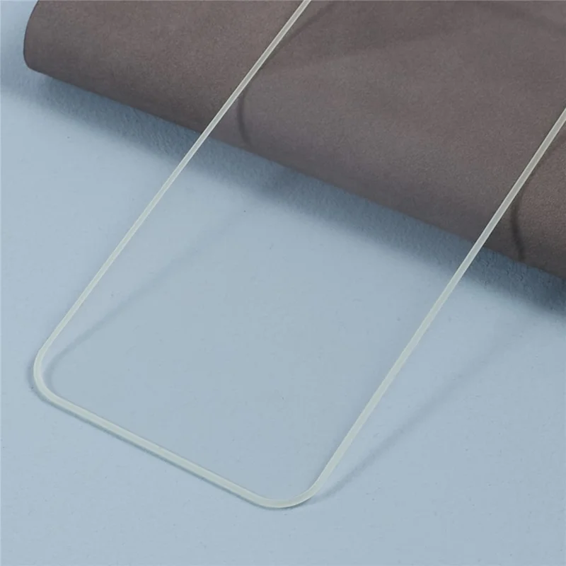 For iPhone 12 mini Luminous Edge Phone Screen Protector Medium Alumina Tempered Glass Anti-Scratch Screen Film - White