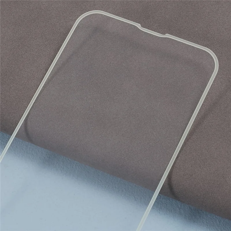 For iPhone 13 Pro Max Luminous Edge Medium Alumina Tempered Glass Screen Film Cover - White