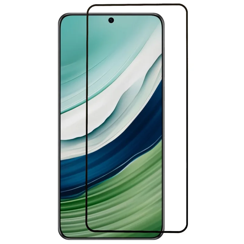 For Huawei Mate 60 Tempered Glass Screen Protector Silk Printing Full Cover Full Glue Protective Film