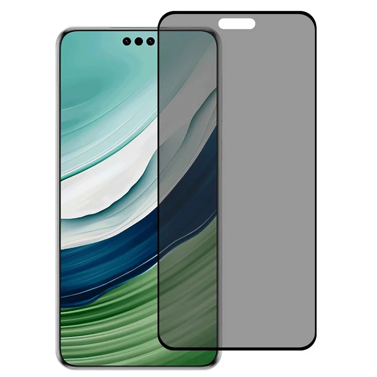Anti-Spy Screen Protector for Huawei Mate 60 Pro / 60 Pro+ , Side Glue Silk Printing Tempered Glass Full Coverage Film