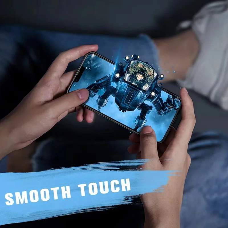 Für iPhone 15 Pro Max Vollständige Abdeckung Gehärtetes Glas Film Splitterfreier HD Bildschirmschutz mit Staubschutznetzen