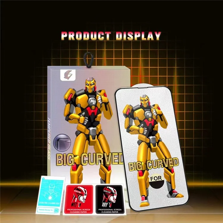 Screen Protector for iPhone 15 Pro Max , Big Arc Edges Ultra HD Scratch Resistant Tempered Glass Film