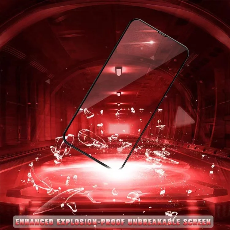 For iPhone 15 Pro Protecteur d'écran mat Couverture complète Résistant aux rayures Film en verre trempé