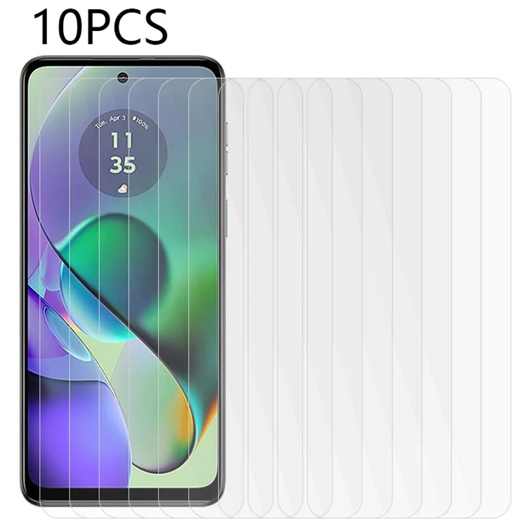 10PCS For Motorola Moto G54 5G HD 2.5D 0.3mm Phone Screen Protector Anti-Scratch Tempered Glass Film