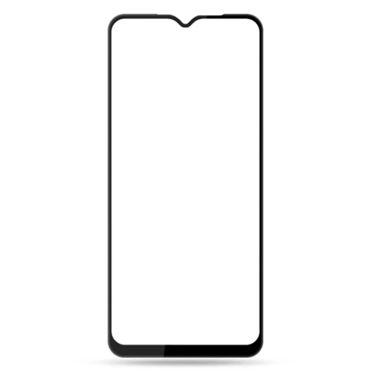AMORUS 2Pcs For Oppo A78 5G / A58 5G Full Screen Protector Tempered Glass Full Glue Silk Printing Film - Black