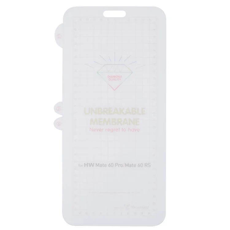 RURIHAI For Huawei Mate 60 Pro / 60 Pro+ Full Screen Protector Ultra Clear TPU Film (Support Fingerprint Unlock)