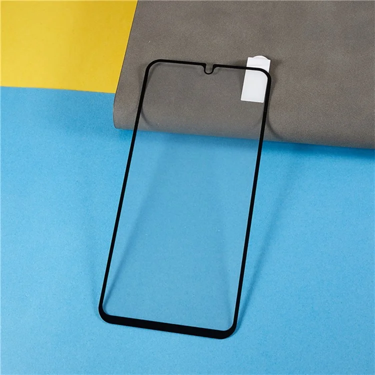 Per Oppo A38 4G / A9 (2020) Pellicola in vetro temperato con bordo nero Stampa in seta Colla totale Protezione schermo full screen