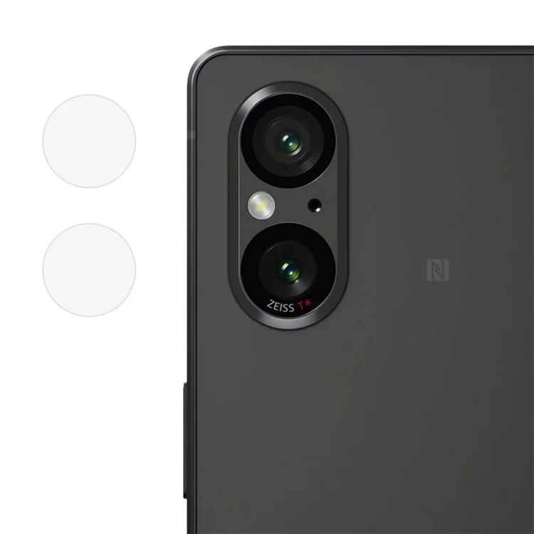 For Sony Xperia 5 V Camera Lens Film Clear Soda-lime Glass Easy Installation Lens Protector