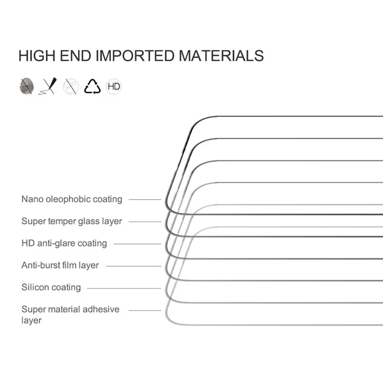 NILLKIN CP+PRO For iPhone 15 Pro Max 9H Hardness AGC Tempered Glass Full Screen Protector HD Clear Film