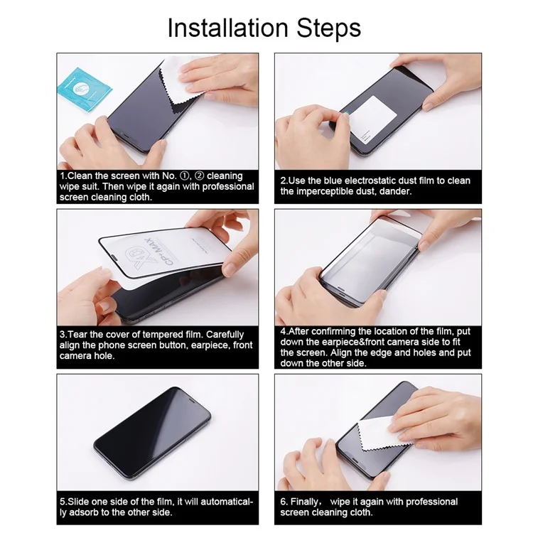NILLKIN CP+PRO For iPhone 15 Pro Max 9H Hardness AGC Tempered Glass Full Screen Protector HD Clear Film