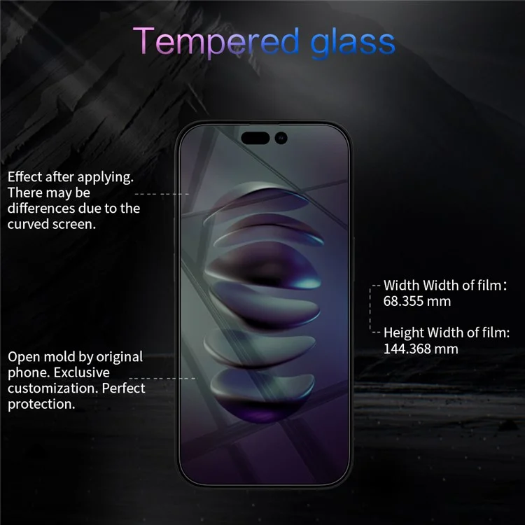 NILLKIN H+Pro para iPhone 15 Pro Max AGC Glass Scratch Proof Screen Protector HD Clear Screen Film