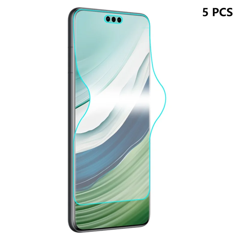 ENKAY HAT PRINCE 5Pcs For Huawei Mate 60 Pro+ / Mate 60 Pro Anti-Scratch TPE+PET+TPU Hydrogel Film Phone Screen Film Guard