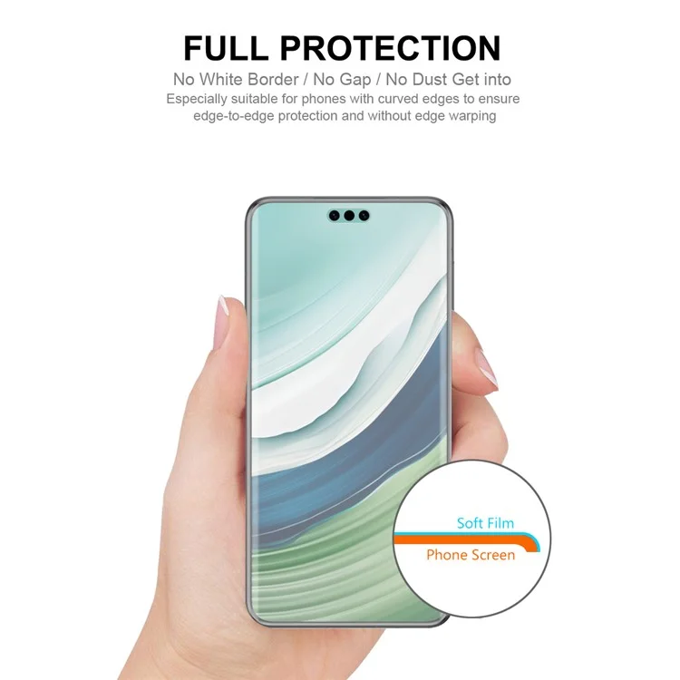 ENKAY HAT PRINCE 10Pcs For Huawei Mate 60 Pro / Mate 60 Pro+ Dustproof TPE+PET+TPU Hydrogel Film Screen Protector