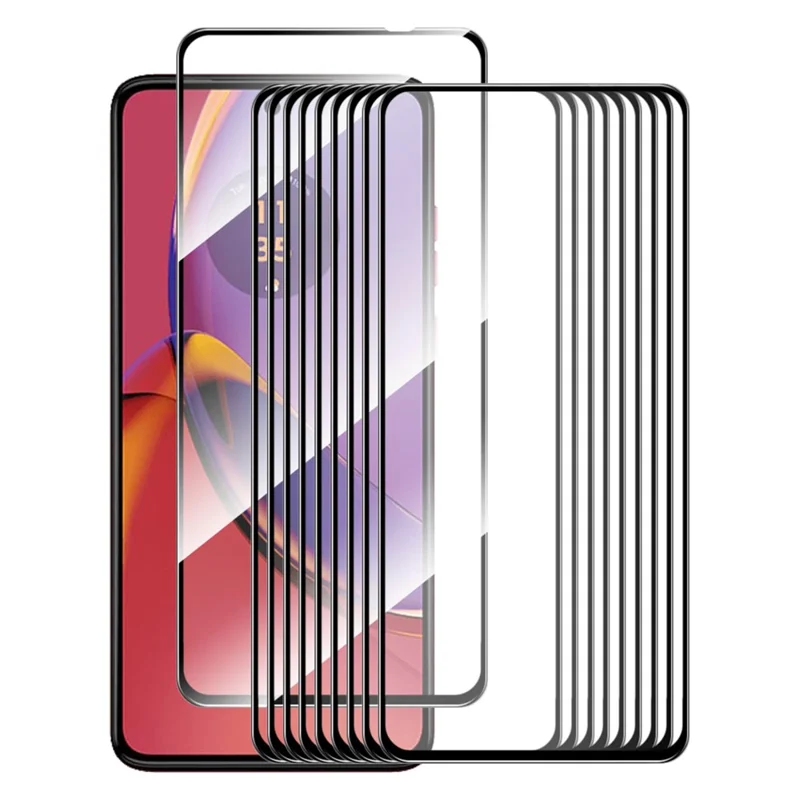 ENKAY HAT PRINCE 10Pcs For Motorola Moto G84 5G Screen Protector 2.5D 0.26mm Silk Print High Aluminium-silicon Glass Film