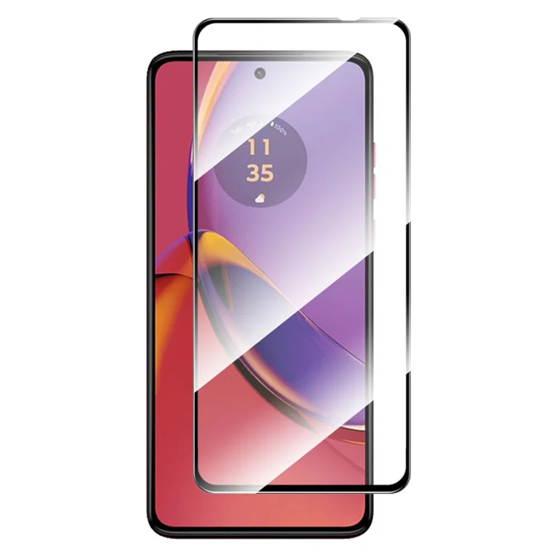 ENKAY HAT PRINCE For Motorola Moto G84 5G Phone Screen Protector Silk Print 2.5D High Aluminium-silicon Glass Film