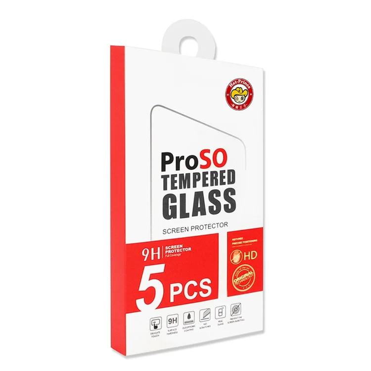 ENKAY HAT PRINCE 5Pcs pour Motorola Moto G14 4G / G54 (Chine) 5G 0,26 mm 2,5D Film de protection d'écran en verre haute définition en aluminium-silicium