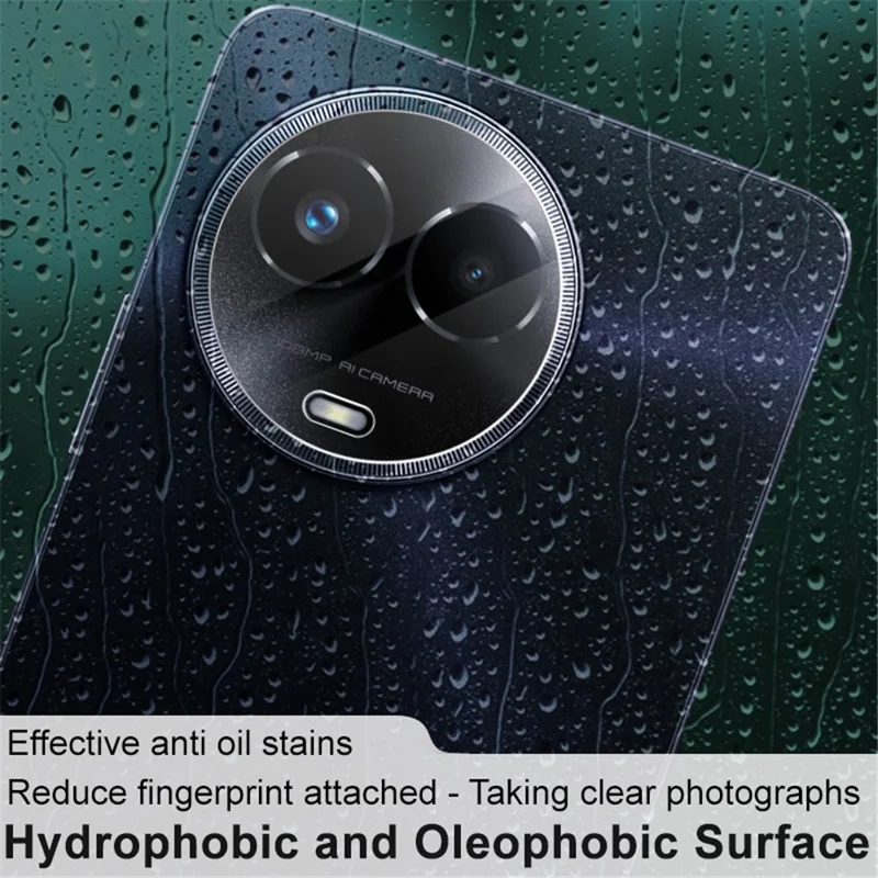 IMAK 2Pcs  /  Set For Realme 11 5G (Global) Tempered Glass Camera Lens Protectors Arc Edge HD Clear Lens Films