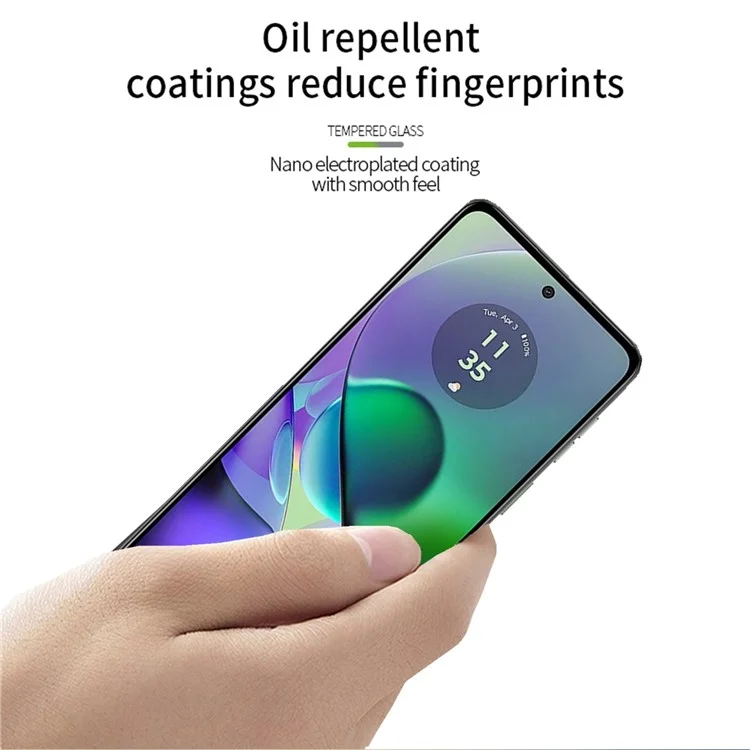MOFI JK Tempered Glass Film Series-1 per Motorola Moto G54 5G Protezione schermo completa Pellicola adesiva completa