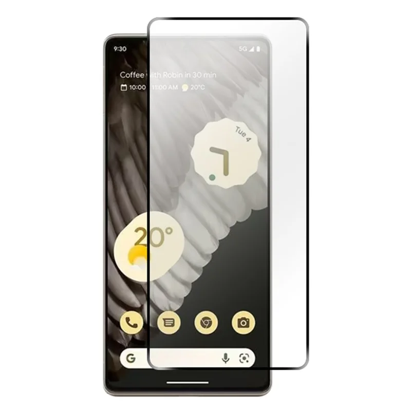 RURIHAI 10 экранных протекторов для Google Pixel 8, 2,5D 0,26 мм высокое алюминиево-кремниевое стекло