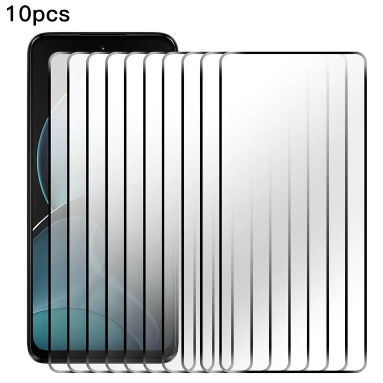 RURIHAI 10Pcs For Motorola Moto G14 4G / G54 5G Full Screen Protector 0.26mm 2.5D Secondary Hardening Film