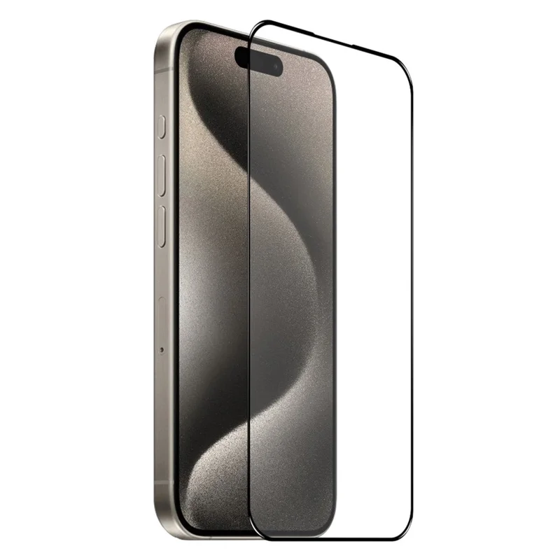 NORTHJO A+Glass 0.3mm 2.5D Seda Impresión Película Protectora de Pantalla para iPhone 15 Pro Max Alta Aluminio-silicio Protector de Pantalla de Vidrio