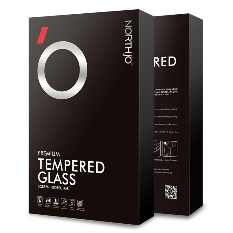 NORTHJO A+ Para iPhone 15 / 15 Pro Protector de Pantalla 0.3mm 2.5D HD Película de Vidrio Templado Transparente