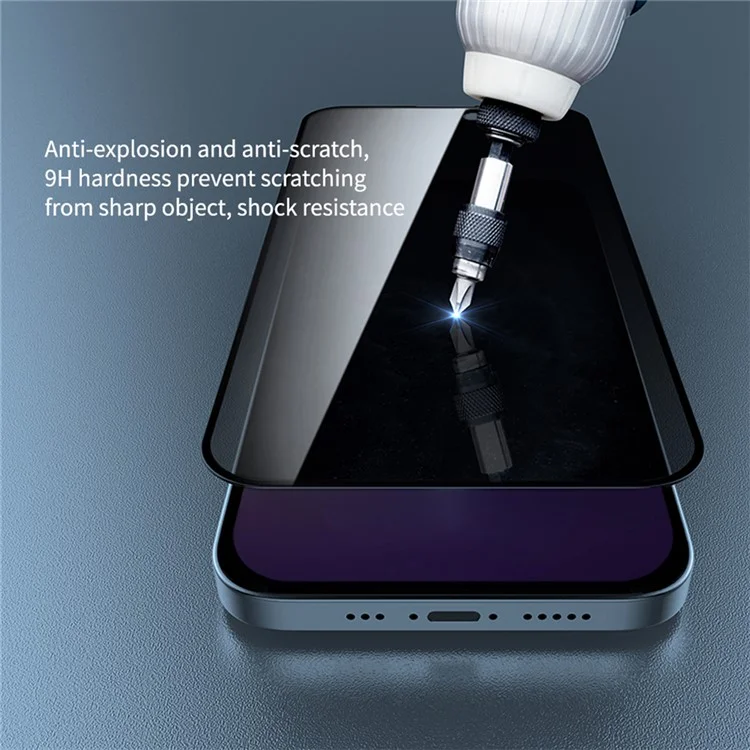 NILLKIN For iPhone 15 Anti-peep Screen Protector Anti-scratch AGC Glass Full Screen Film