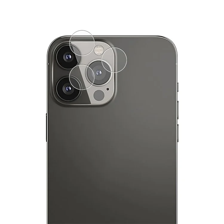 AMORUS For iPhone 15 Pro / 15 Pro Max Camera Lens Protector Tempered Glass Scratchproof Lens Film - Transparent