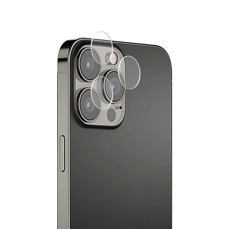 AMORUS For iPhone 15 Pro / 15 Pro Max Camera Lens Protector Tempered Glass Scratchproof Lens Film - Transparent