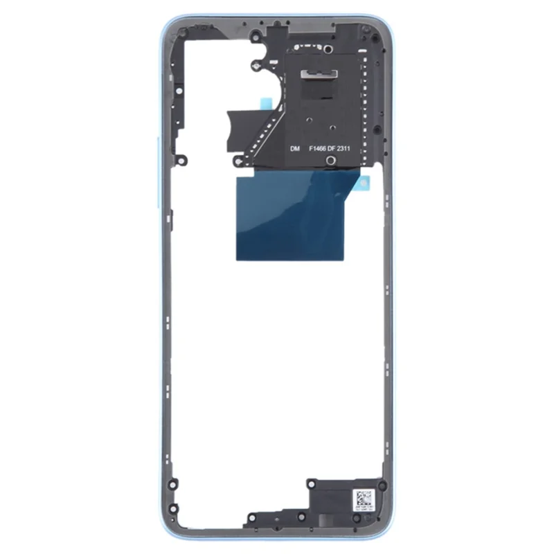 Voor Xiaomi Redmi 12 4G OEM Middenhuisvestingsplaat Frameonderdeel (zonder logo) - Blauw