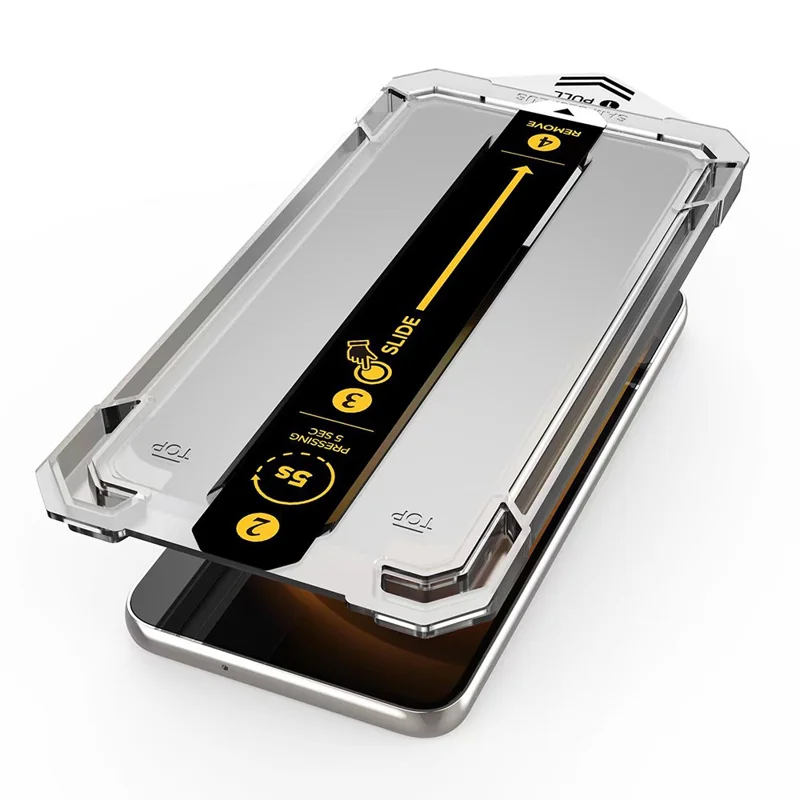 For iPhone 15 Anti-spy Tempered Glass Screen Protector Dust-Elimination Installation Silk Printing Film