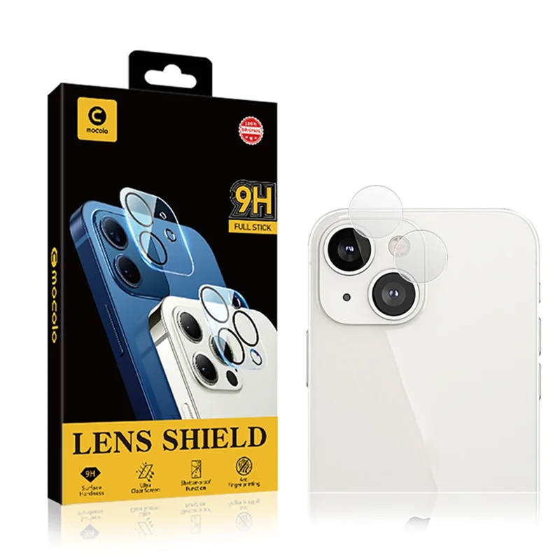 MOCOLO For iPhone 15 Plus Lens Film Anti-Scratch Tempered Glass HD Camera Lens Protector - Transparent