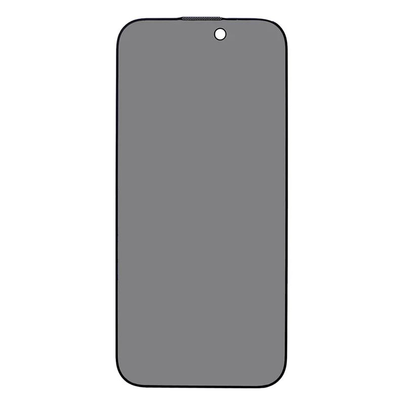 Anti-spy Film for iPhone 15 , Silk Printing Black Edge Corning Gorilla Glass Screen Protector