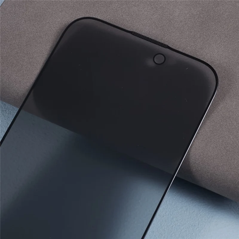 Anti-spy Film for iPhone 15 , Silk Printing Black Edge Corning Gorilla Glass Screen Protector