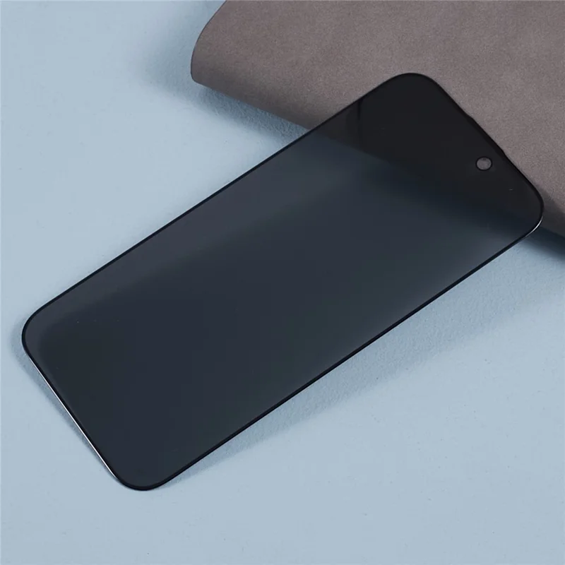 Anti-spy Film for iPhone 15 , Silk Printing Black Edge Corning Gorilla Glass Screen Protector