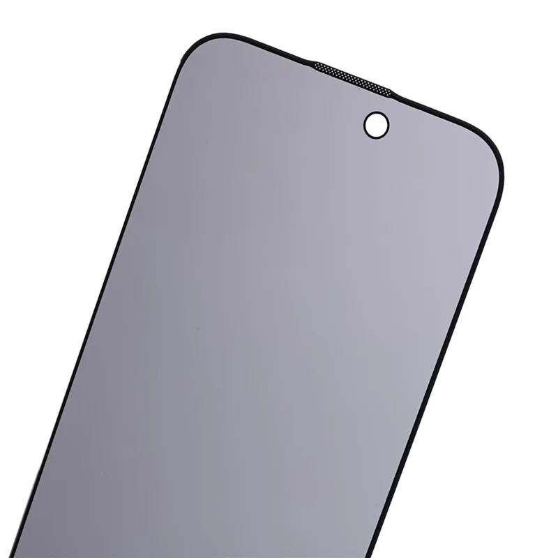 Anti-spy Film for iPhone 15 , Silk Printing Black Edge Corning Gorilla Glass Screen Protector