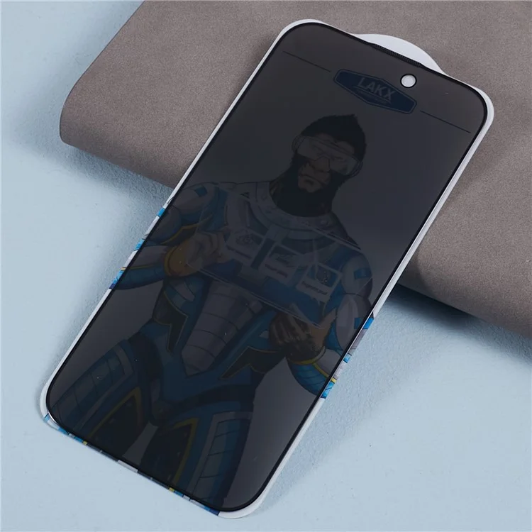 Per iPhone 15 Plus Anti-spy Corning Gorilla Glass Screen Protector Silk Printing Black Edge Film