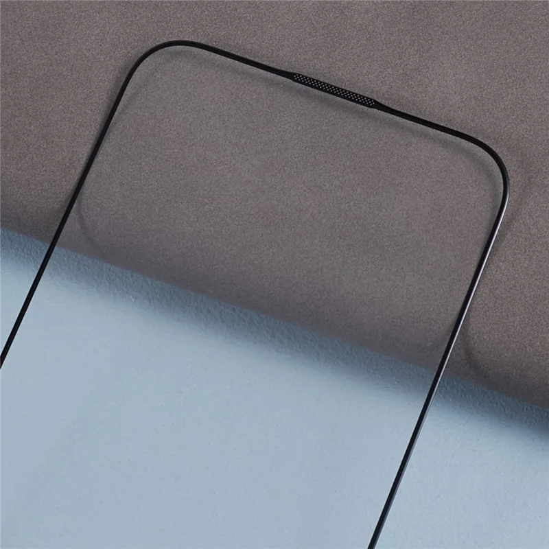 For iPhone 15 Pro HD Clear Film Corning Gorilla Glass Silk Printing Black Edge Screen Protector