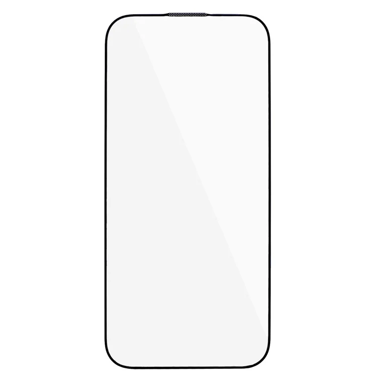 Para iPhone 15 Pro Max Protector de Pantalla de Vidrio Templado Antiarañazos HD Impresión de Seda Borde Negro