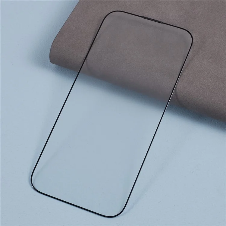 Защитная пленка для iPhone 15 Plus с матовым покрытием из закаленного стекла Corning Gorilla, с шелкографией по черному краю