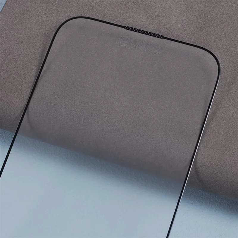 For iPhone 15 Pro Anti-explosion Matte Corning Gorilla Glass Screen Protector Silk Printing Black Edge Film