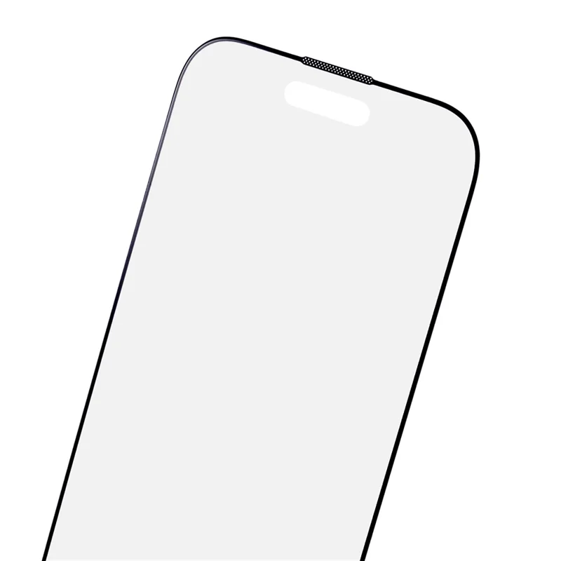 For iPhone 15 Pro Anti-explosion Matte Corning Gorilla Glass Screen Protector Silk Printing Black Edge Film