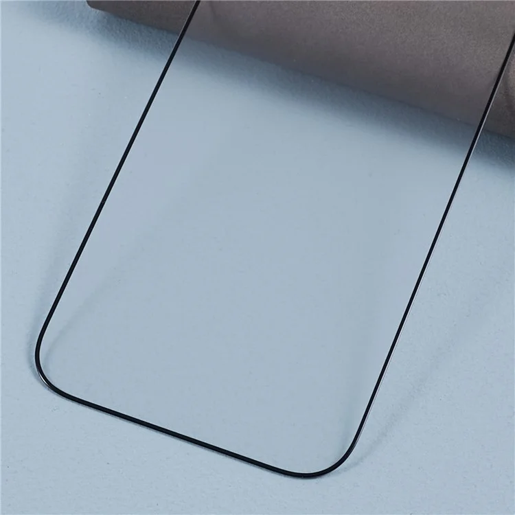 For iPhone 15 Pro Max Screen Protector Corning Gorilla Glass Silk Printing Black Edge Matte Film