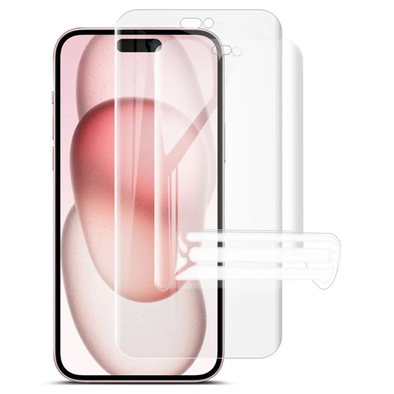 IMAK 2Pcs  /  Set Hydrogel Film III for iPhone 15 Plus TPU Film Ultra Clear Phone Screen Protector