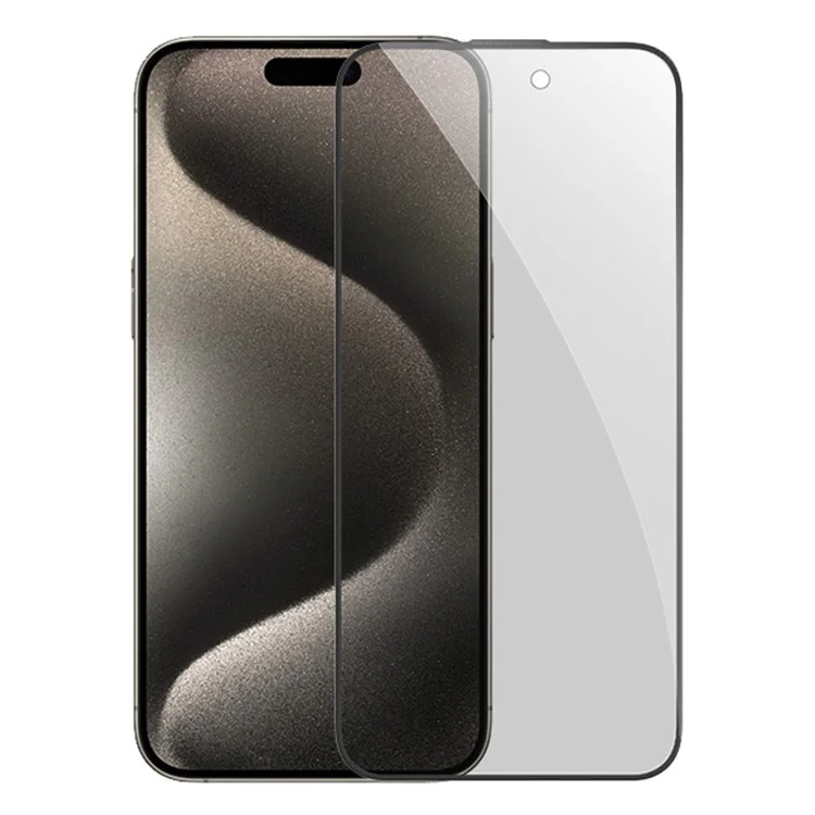 MOMAX For iPhone 15 Película de Vidrio Templado 3D 0.3mm Anti-espía Protección de Pantalla Completa