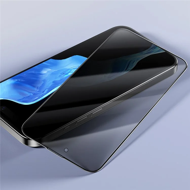 MOMAX For iPhone 15 Película de Vidrio Templado 3D 0.3mm Anti-espía Protección de Pantalla Completa