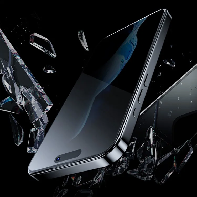 MOMAX For iPhone 15 Película de Vidrio Templado 3D 0.3mm Anti-espía Protección de Pantalla Completa