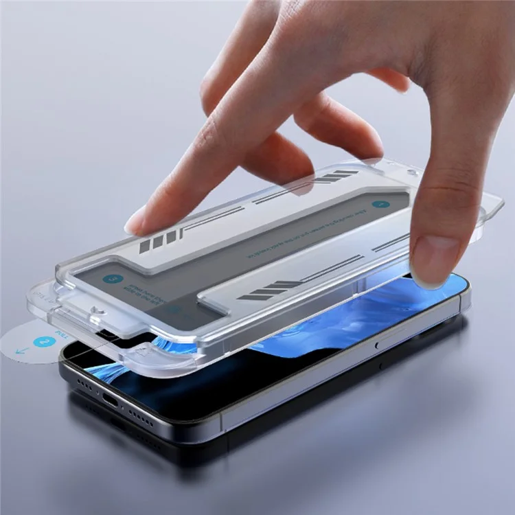MOMAX For iPhone 15 Película de Vidrio Templado 3D 0.3mm Anti-espía Protección de Pantalla Completa